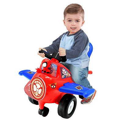Global Marvel Spidey Lights 'N' Sounds Activity Plane Ride-on
