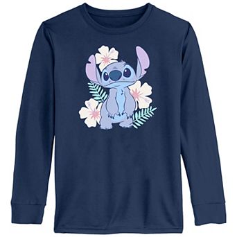 Disney's Lilo & Stitch Tropical Flower Girls 7-16 Long Sleeve Graphic Tee
