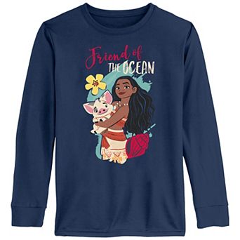 Disney's Moana Friend Of The Ocean Girls 7-16 Long Sleeve Graphic Tee