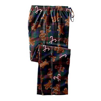 Kingsize Men's Big & Tall Novelty Print Flannel Pajama Pants