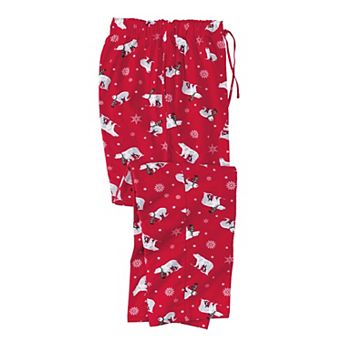 Kingsize Men's Big & Tall Novelty Print Flannel Pajama Pants