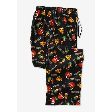 Kingsize Men's Big & Tall Licensed Novelty Pajama Pants