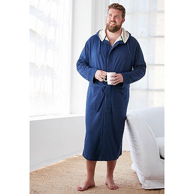 KingSize Men's Big & Tall Sherpa-Lined Robe