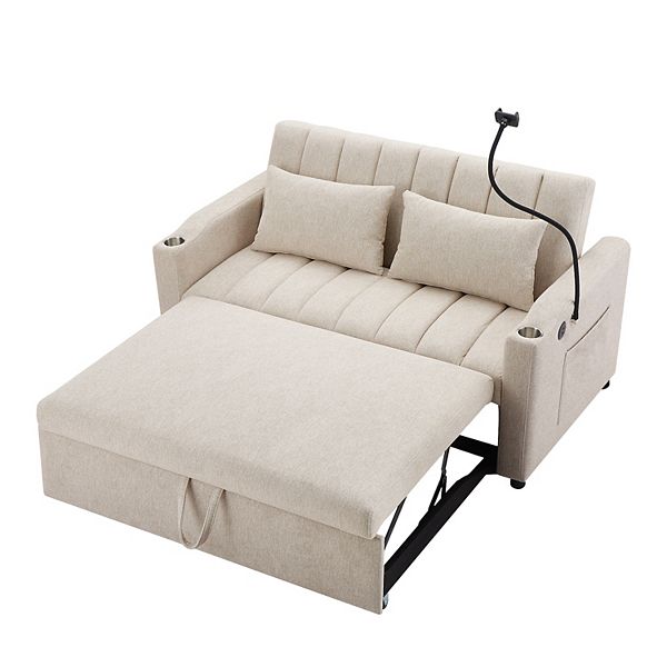 家具 Sofa bed Merax Convertible Sofa Bed Loveseat Sofa With Three Usb Ports