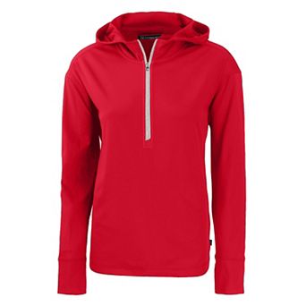 Cutter & Buck Daybreak Eco Recycled Womens Half Zip Hoodie
