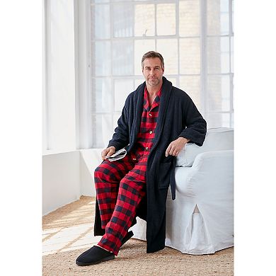 Kingsize Men's Big & Tall Plaid Flannel Pajama Set