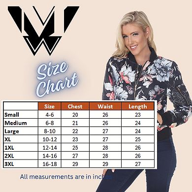 Women's Floral Bomber Jacket