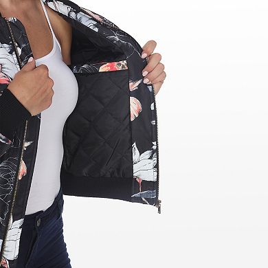 Women's Floral Bomber Jacket