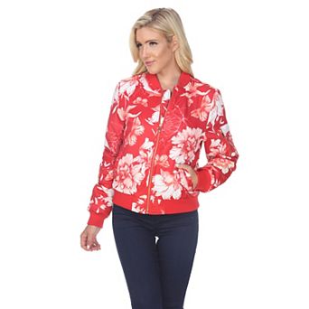 Women's Floral Bomber Jacket