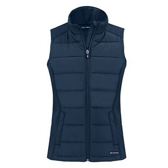 Cutter & Buck Evoke Hybrid Eco Softshell Recycled Womens Full Zip Vest