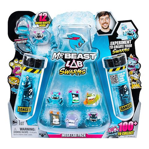 Детские фигурки MrBeast Lab Swarms Mega Lab Pack, 12 Swarms Inside - Styles May Vary