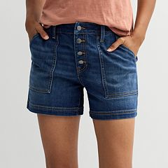 High Waisted Denim Shorts Kohl s
