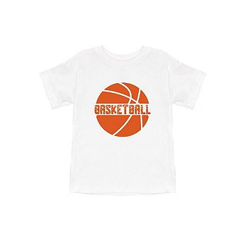 Basketball With Ball Youth Short Sleeve Graphic Tee