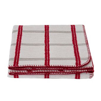 Discover Europe Minimalist Plaid Cotton Blend Throw