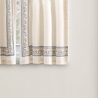Richmark Decorative 1.5" Rod Pocket Tailored Tier For Windows