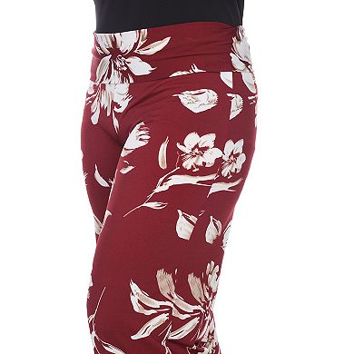 Plus Size Floral Print Wide Leg Palazzo Pants