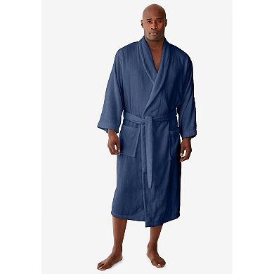 KingSize Men's Big & Tall Terry Bathrobe With Pockets