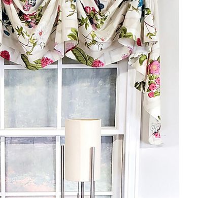 Luxurious Modern Design Nigel Stripe Victory Swag 3-scoop Window Valance