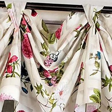 Luxurious Modern Design Nigel Stripe Victory Swag 3-scoop Window Valance