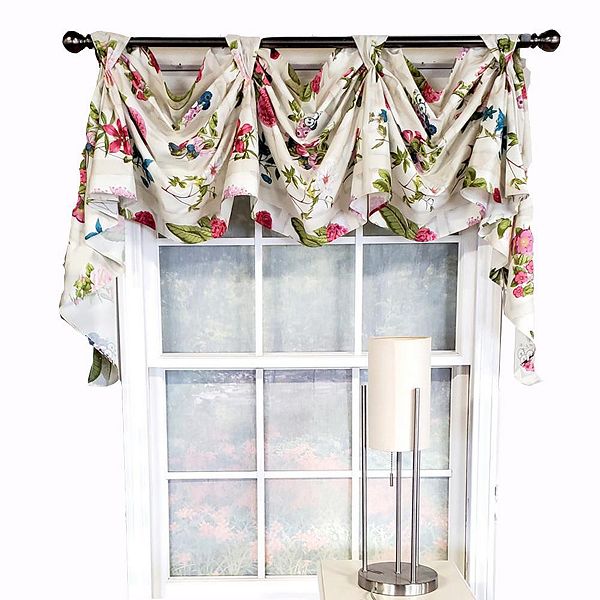 Luxurious Modern Design Nigel Stripe Victory Swag 3-scoop Window Valance