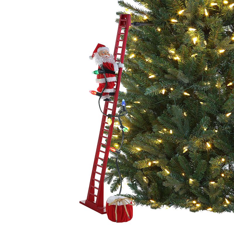UPC 051053368838 product image for Mr Christmas 3.5-ft. Animated Ladder Climbing Santa Christmas Tree Decor, Multi | upcitemdb.com