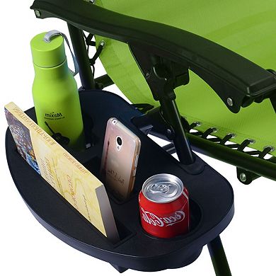 Set Of 2 Folding Outdoor Zero Gravity Lounge Chair Recliner