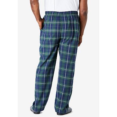 KingSize Men's Big & Tall Flannel Plaid Pajama Pants