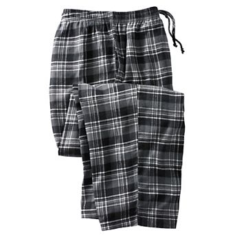 KingSize Men's Big & Tall Flannel Plaid Pajama Pants