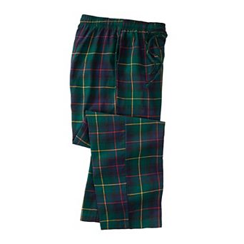 KingSize Men's Big & Tall Flannel Plaid Pajama Pants