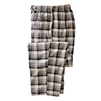 KingSize Men's Big & Tall Flannel Plaid Pajama Pants