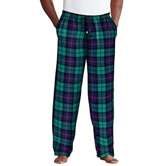 KingSize Men's Big & Tall Flannel Plaid Pajama Pants