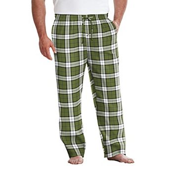 KingSize Men's Big & Tall Flannel Plaid Pajama Pants