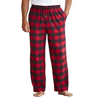 KingSize Men's Big & Tall Flannel Plaid Pajama Pants