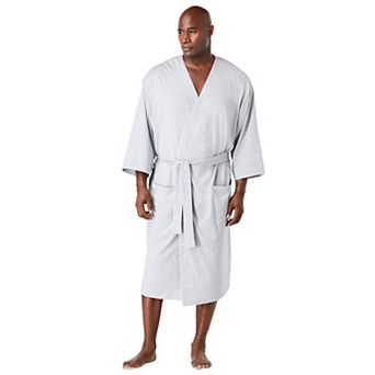 Kingsize Men's Big & Tall Cotton Jersey Robe