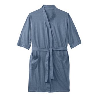 Kingsize Men's Big & Tall Cotton Jersey Robe
