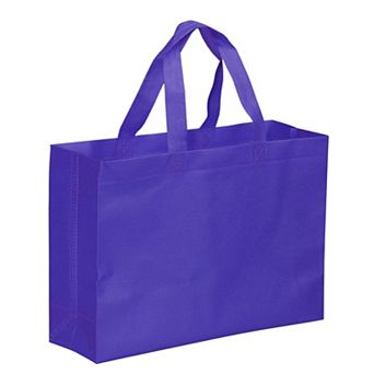 11.81"x15.75" Reusable Gift Bags, 10 pc Horizontal Style Grocery Tote Bag For Travel Storage