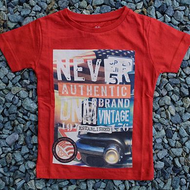 Crew Neck Cotton T-shirts For Toddlers And Young Kids