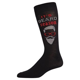 Men's It's Beard Season Novelty Crew Sock
