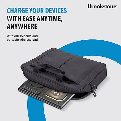 Brookstone 3-in-1 Folding Wireless Charger Stand