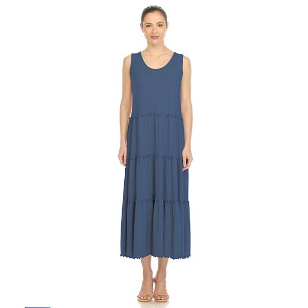 Aemi + Co High-Low Hem Scoop Neck Midi Tank Dress main image 1