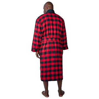 KingSize Men's Big & Tall Jersey-Lined Flannel Robe