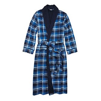 KingSize Men's Big & Tall Jersey-Lined Flannel Robe