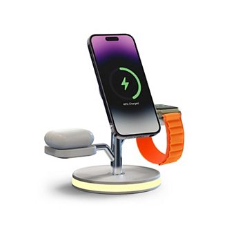 Brookstone 3-in-1 Wireless Charging Tree Magnetic Charging Fast Wireless Charger Stand