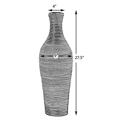 Tall Decorative Artificial Rattan Tabletop Centerpiece Vase