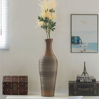 Tall Decorative Artificial Rattan Tabletop Centerpiece Vase