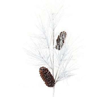 Pine And Cone Spray (set Of 6) 33"h Plastic/cone