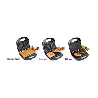 Salton 3 In 1 Grill, Sandwich & Waffle Maker