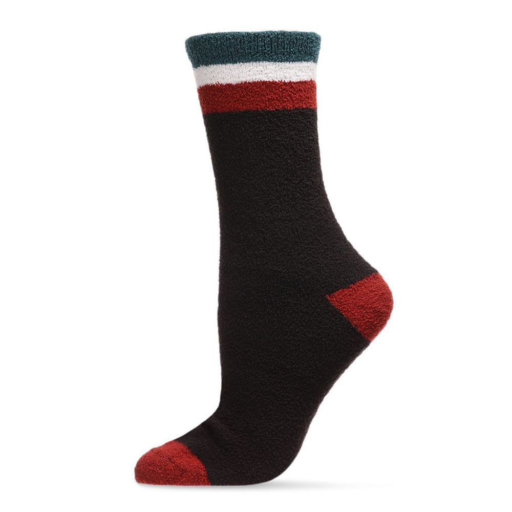 Anna-Kaci Women's 4 Pairs Striped Knit Crew Socks Soft Stretch Everyday Cozy Socks for Casual Wear