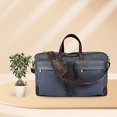 Spirit Leather Canvas Duffle Bag