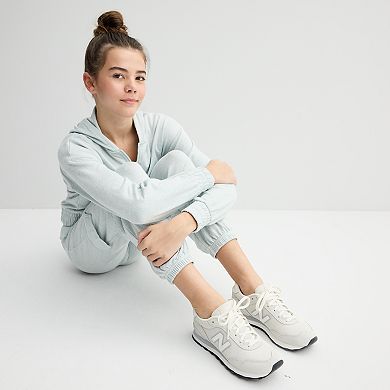 Girls 6-20 SO® Hacci Zip Front Hoodie in Regular & Plus Size